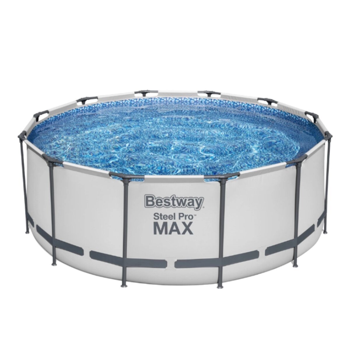 Piscina redonda Steel Pro Max Ø 305 x 100 cm Gris-1