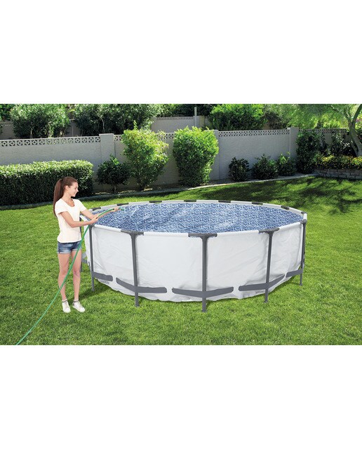 Piscina redonda Steel Pro Max Ø 305 x 100 cm Gris-8