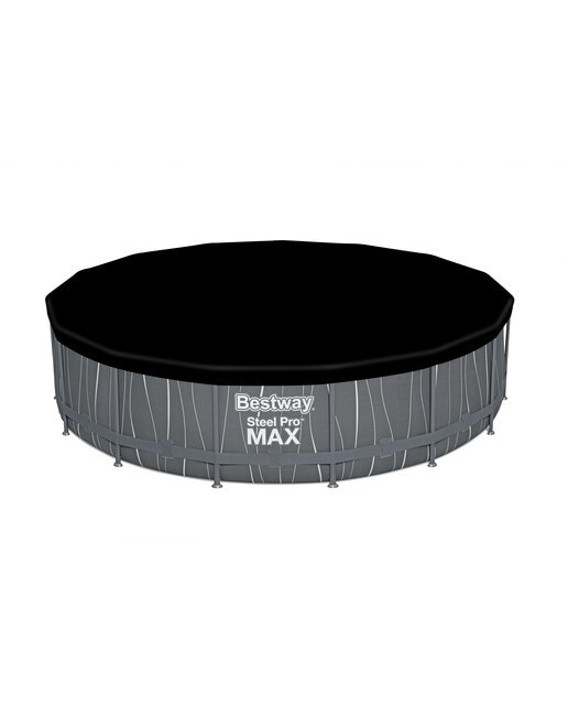 Piscina Redonda Steel Pro Max Led Ø 457 x 107 cm Cinzento-8