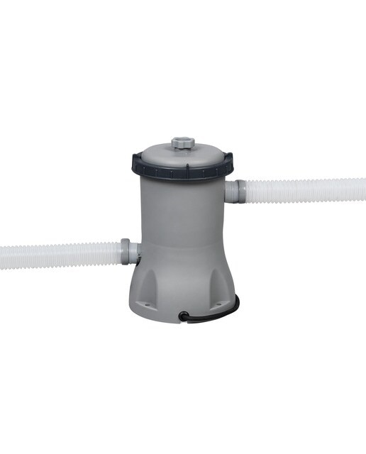 Piscina Retangular Power Steel 404 x 201 x 100 cm Desenho de Pedras Cinzento / Branco-5