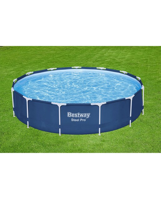 Piscina Redonda Steel Pro - Ø 396x84 cm Azul-5