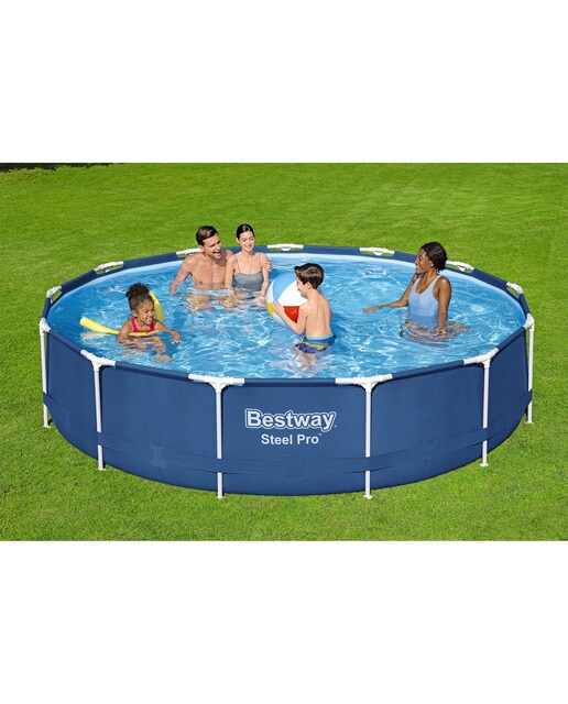 Piscina Redonda Steel Pro - Ø 396x84 cm Azul-6