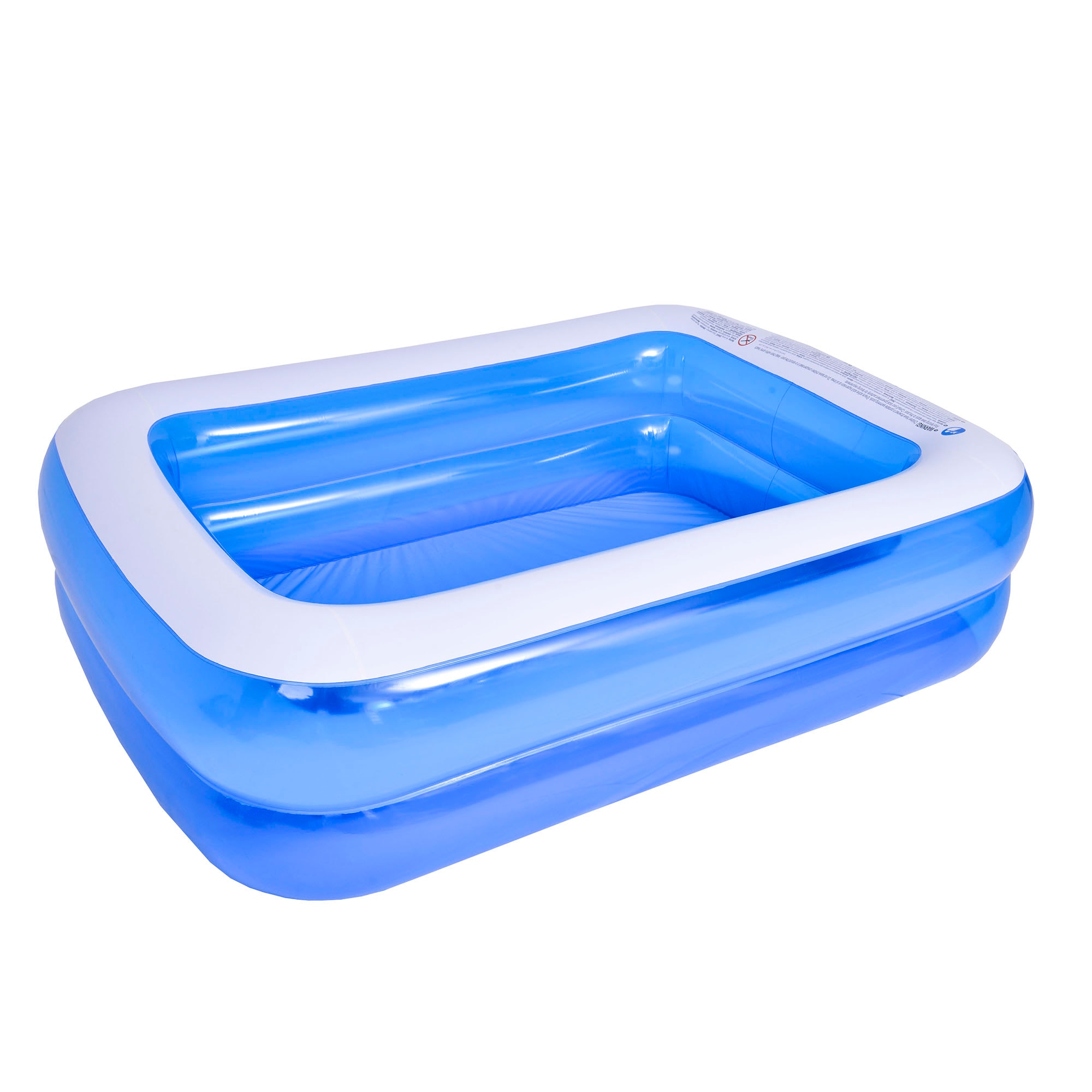 Piscina hinchable rectangular gigante Avenli Sunclub 200cm 150cm 50cm. Capacidad agua 440 L. Azul / Blanco-2