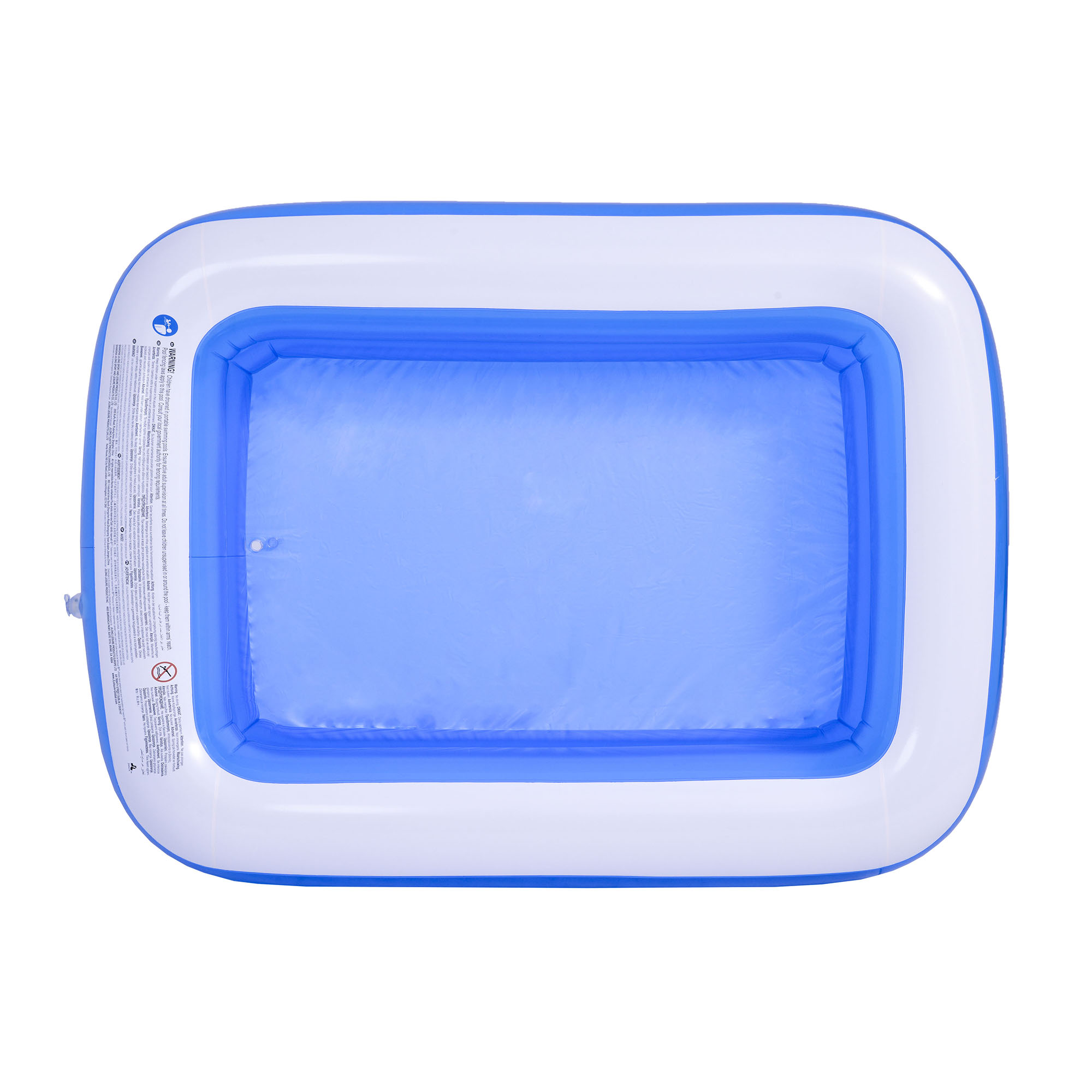 Piscina hinchable rectangular gigante Avenli Sunclub 200cm 150cm 50cm. Capacidad agua 440 L. Azul / Blanco-3