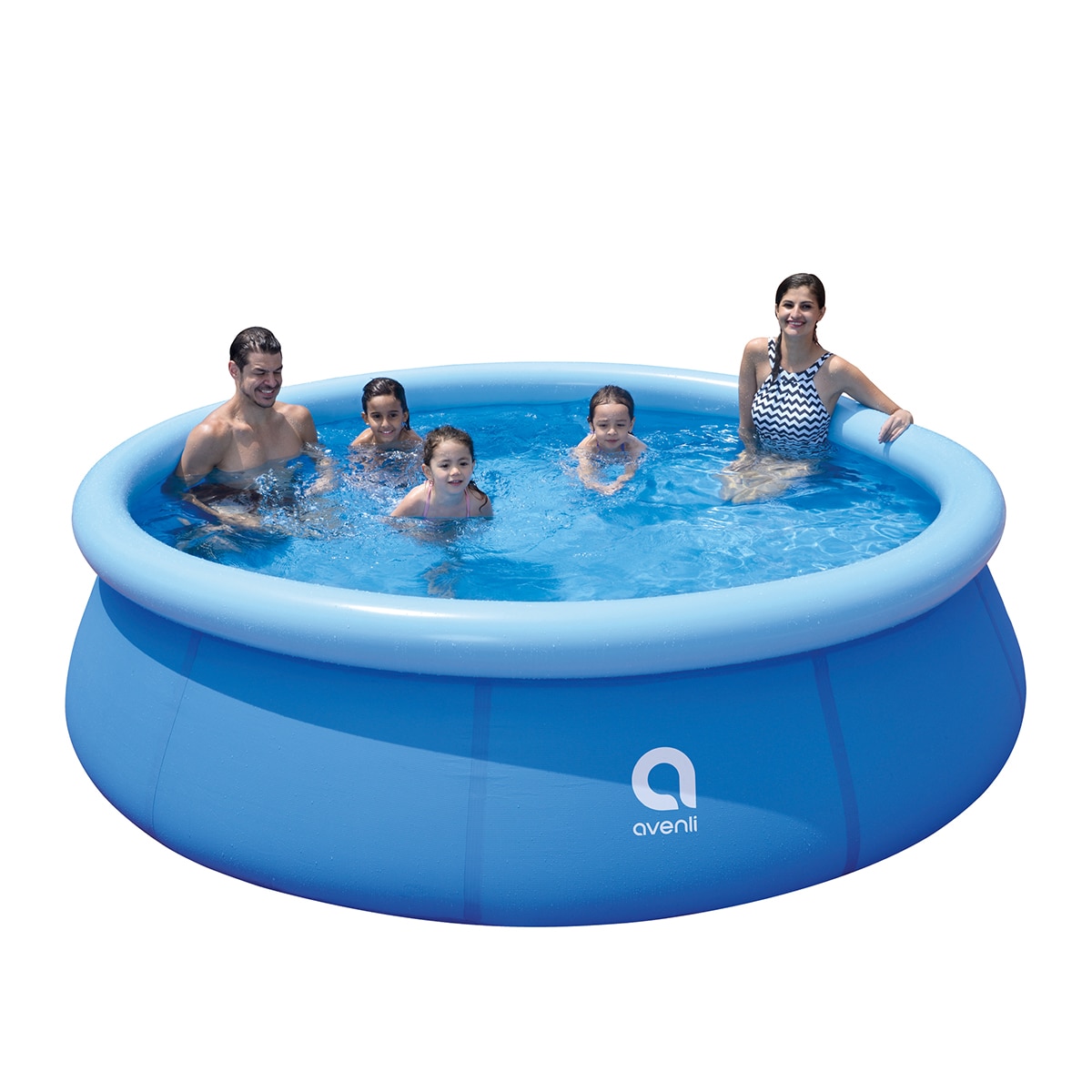 Piscina inflable Avenli de 300 cm de diámetro y 76 cm de altura. Azul-2
