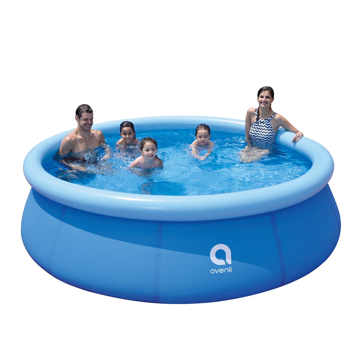 Piscina desmontable Avenli 300 cm x 76 cm con depuradora 1136 L/h. Capacidad 4383 L. Azul-4