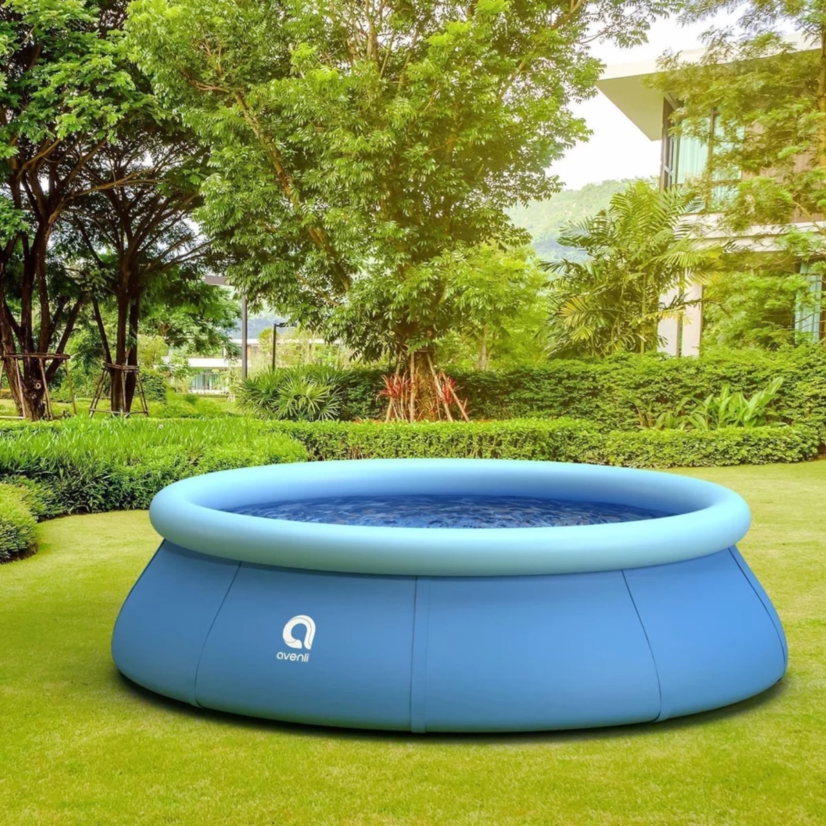 Piscina desmontable Avenli 300 cm x 76 cm con depuradora 1136 L/h. Capacidad 4383 L. Azul-7