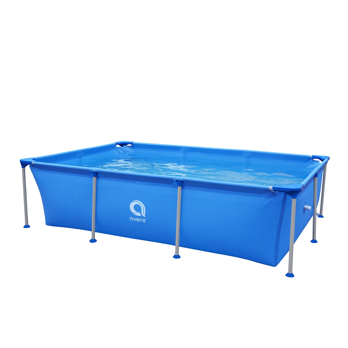 Piscina desmontable Avenli rectangular de 258cm x 179cm x 66cm depuradora. Capacidad 2612 L. Azul-5