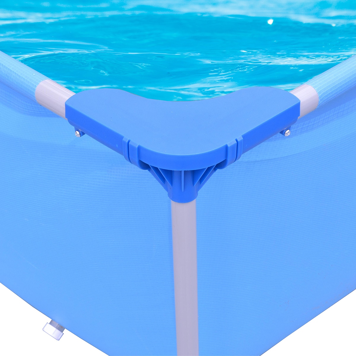 Piscina desmontable Avenli rectangular de 258cm x 179cm x 66cm depuradora. Capacidad 2612 L. Azul-8