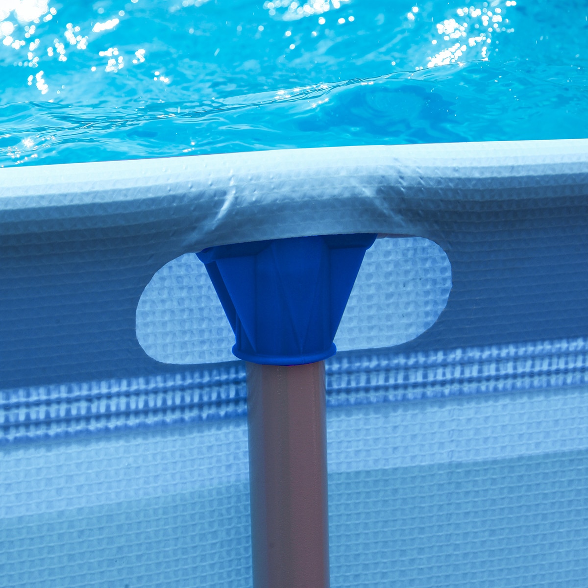 Piscina desmontable Avenli rectangular de 258cm x 179cm x 66cm depuradora. Capacidad 2612 L. Azul-13
