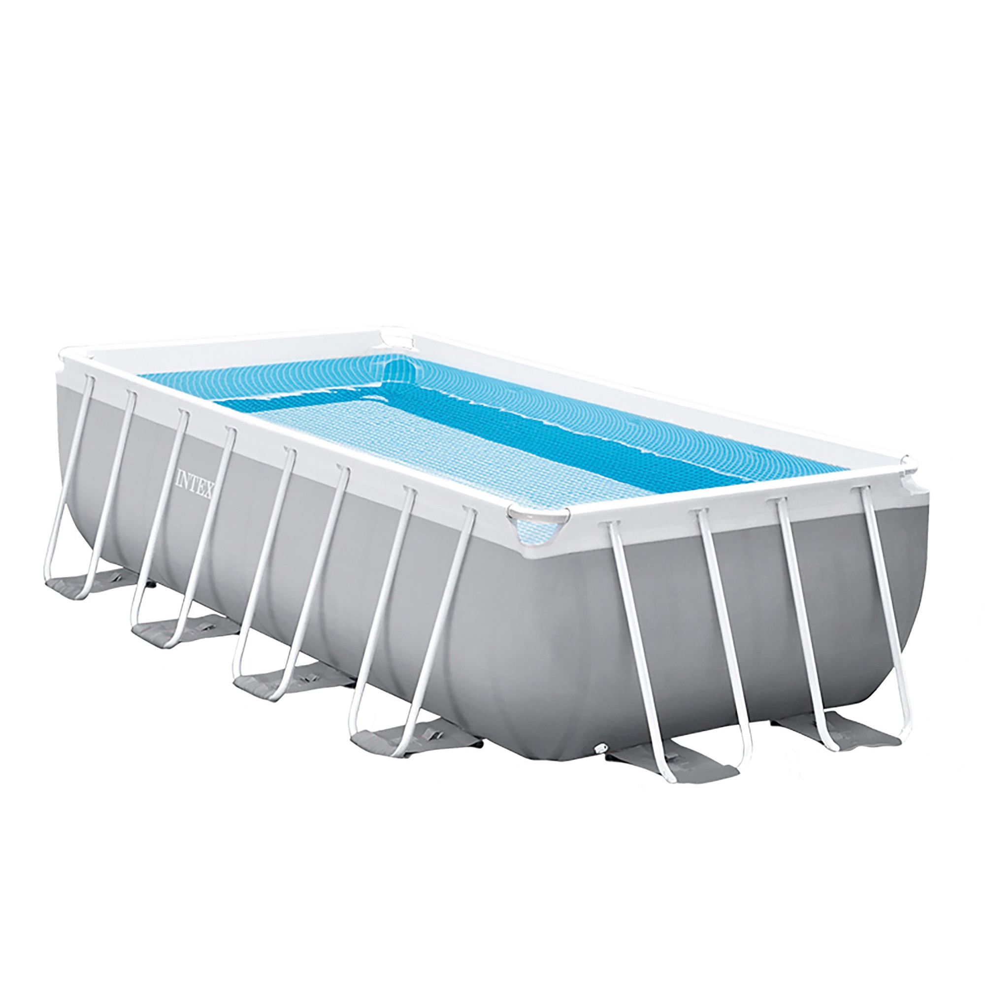 Piscina tubular Intex  400 x 200 x100 cm Gris-8
