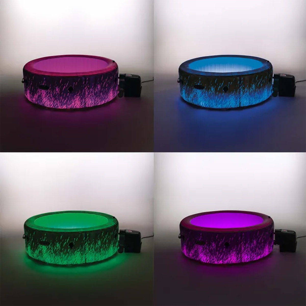 Spa hinchable Intex  196 x 71 cm  GLOW Negro-2