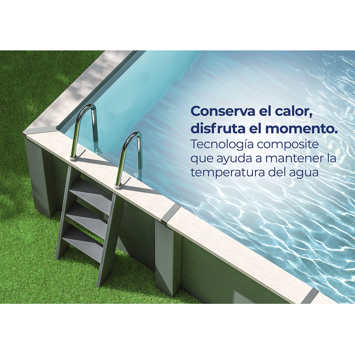Piscina composite rectangular 466 cm x 326 x 124 cm Antracita-7