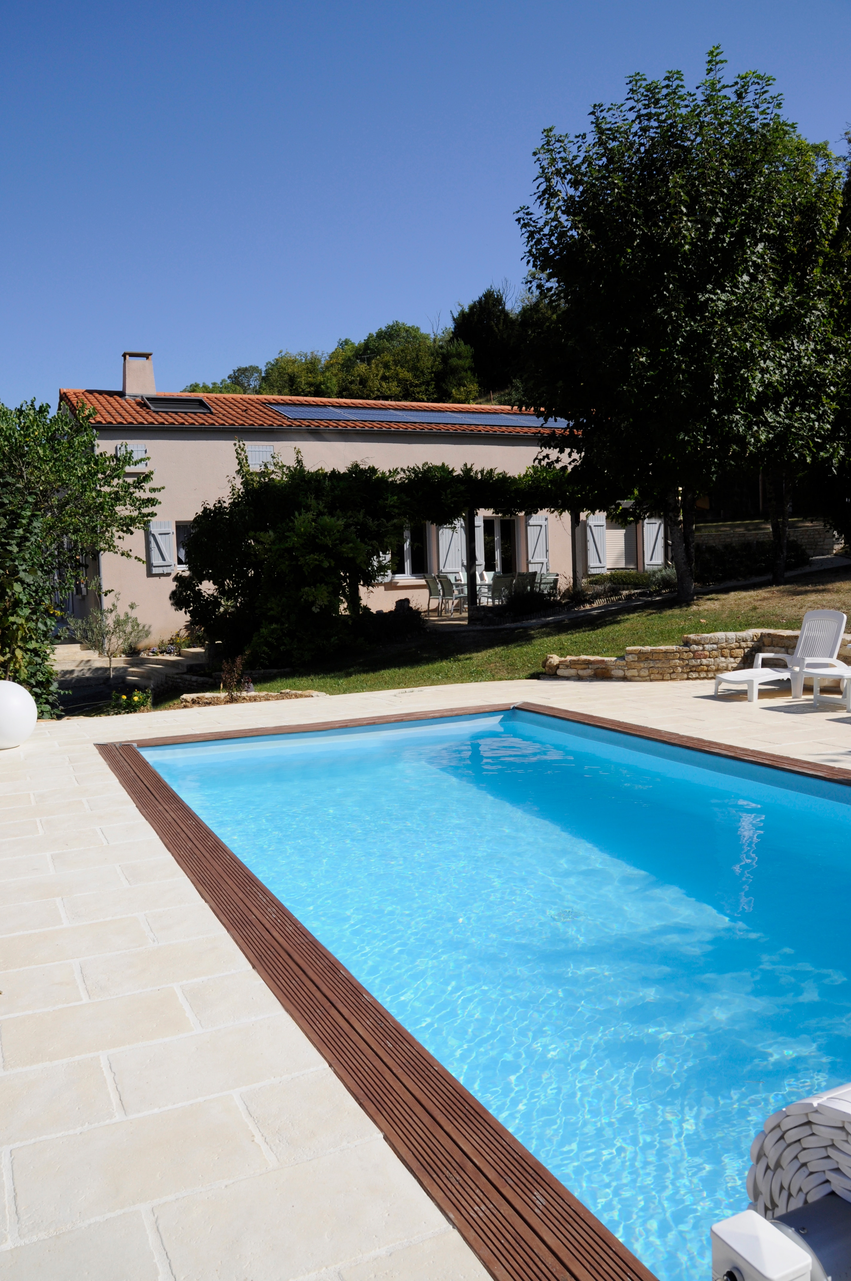Piscina madera rectangular 815x421x146cm Marrón-10