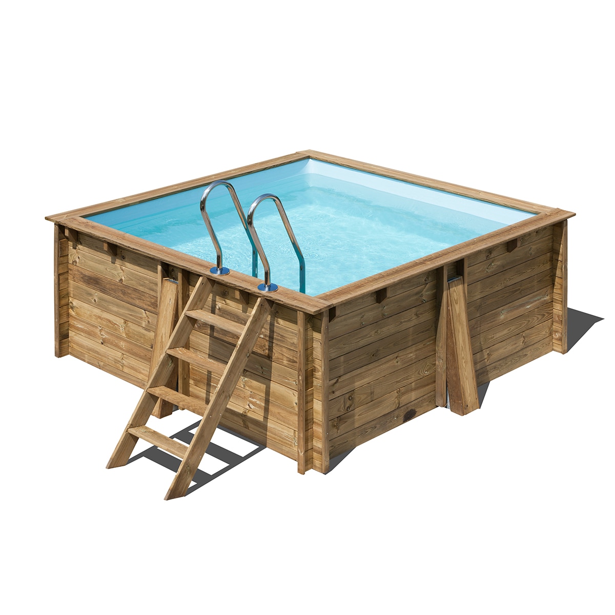 Imagen 0 de Piscina madera cuadrada 305x305x119cm
