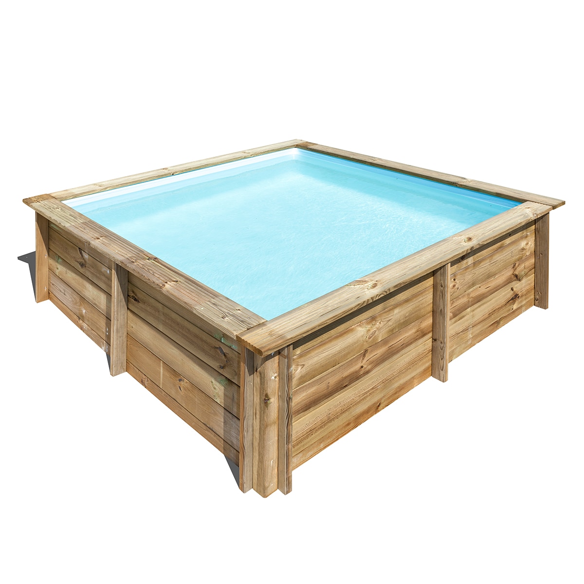 Imagen 0 de Piscina madera cuadrada 225x225x0,68m