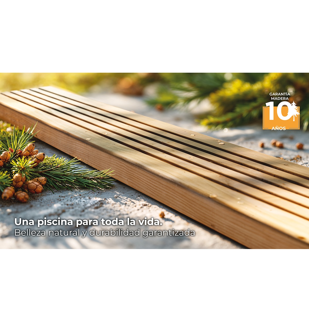 Piscina madera ovalada 755x456x146cm Marrón-18