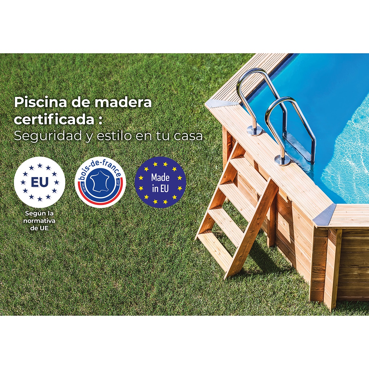 Piscina madera redonda 280x107cm Marrón-11