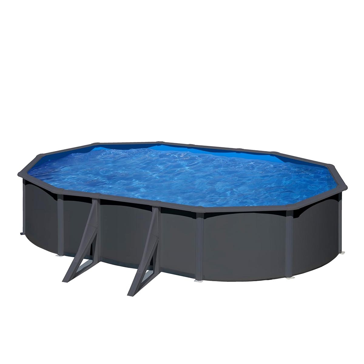 Imagen 0 de Piscina acero ovalada 610 x 375 x 120 cm