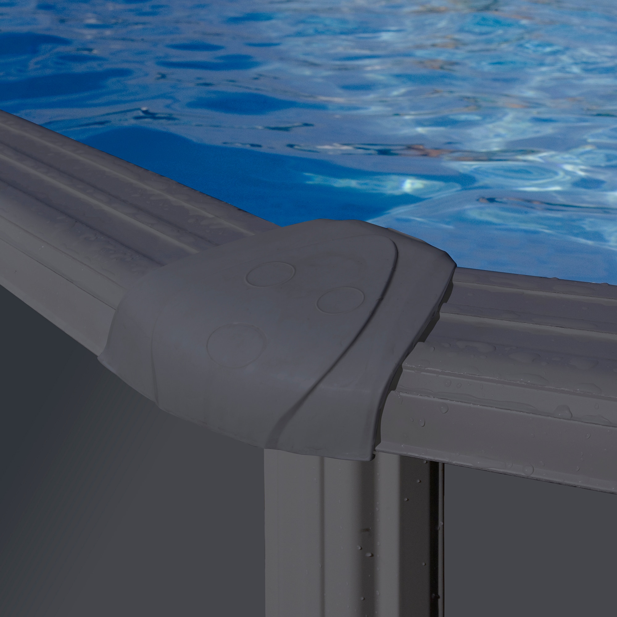 Piscina acero redonda 300 x 120 cm Antracita-5