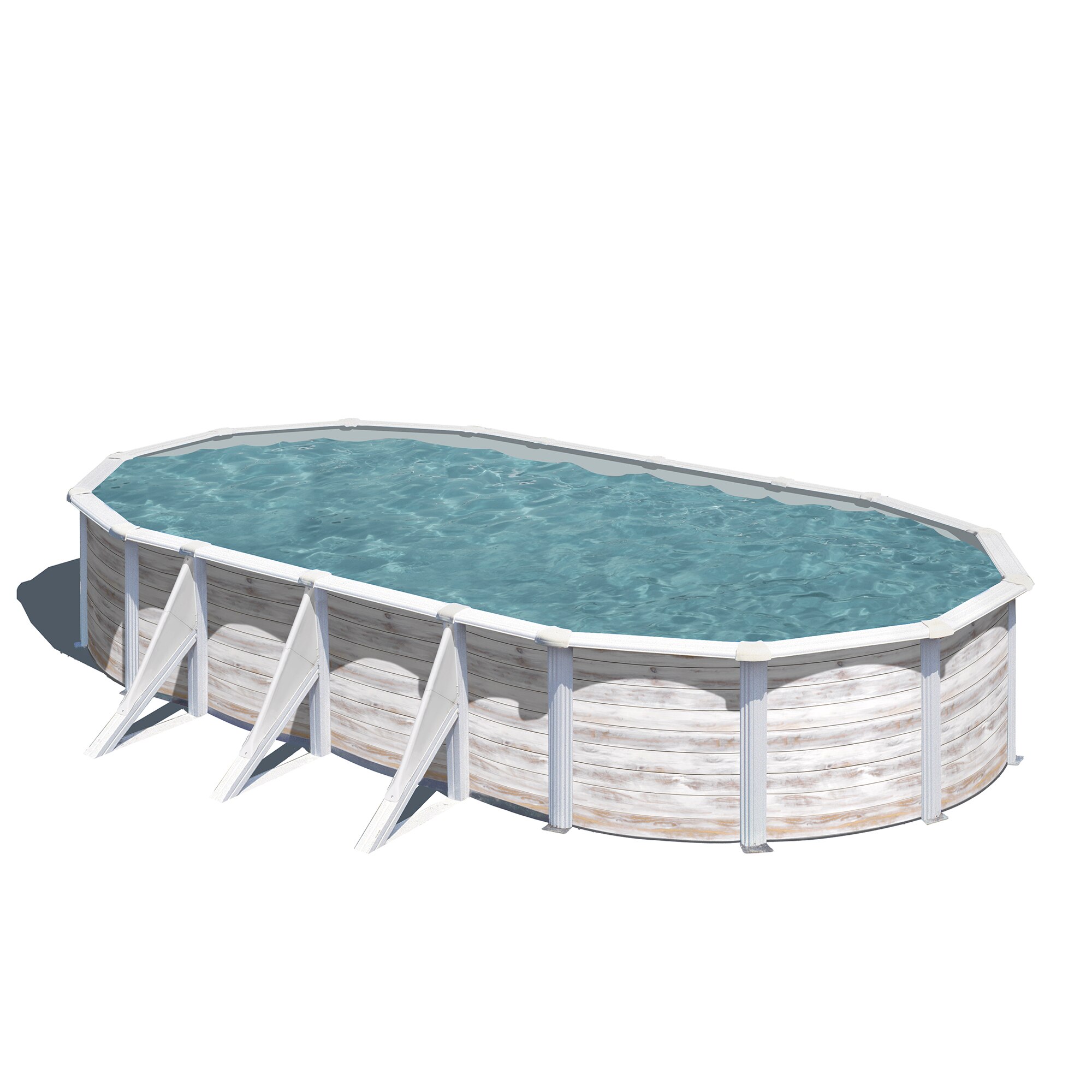 Imagen 0 de Piscina acero ovalada -730x375x120 cm