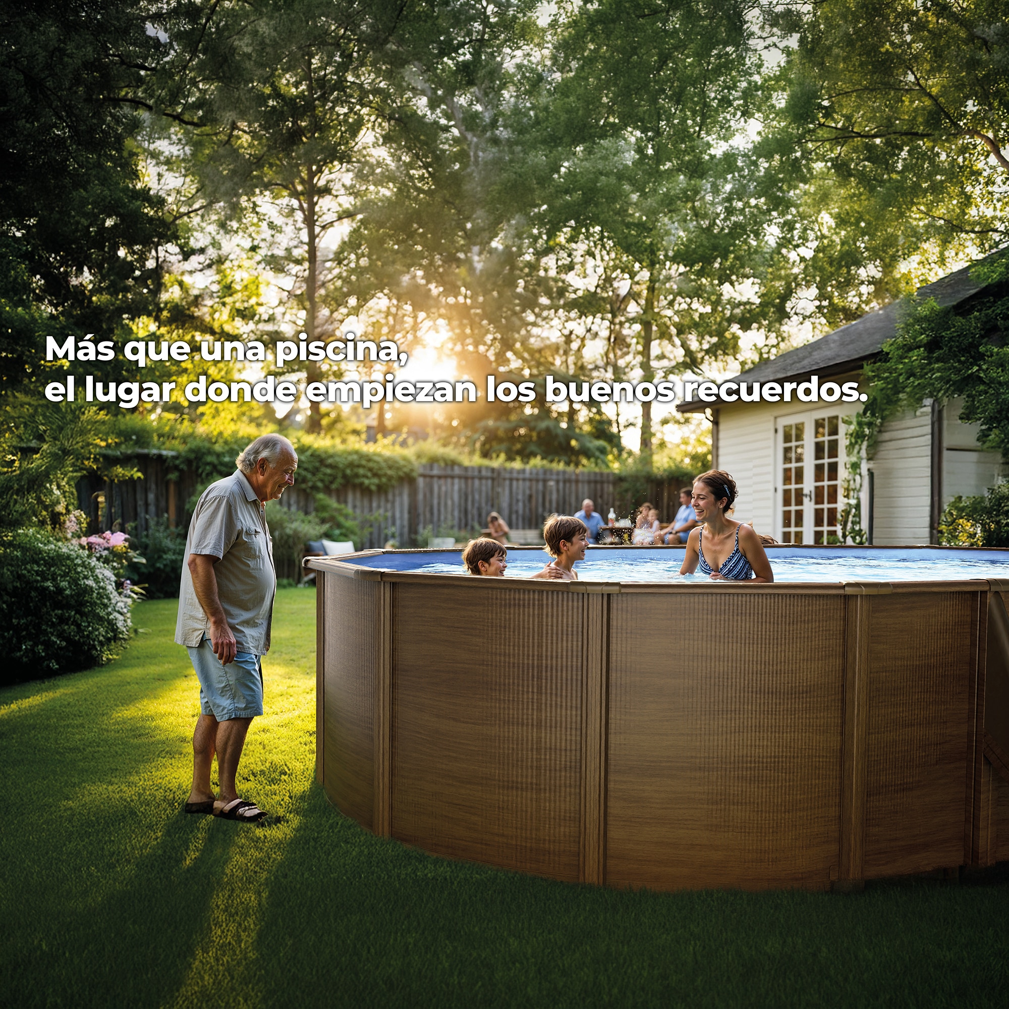 Piscina de Aço Oval em Imitação de Madeira 730 x 375 x 120 cm Castanho-8