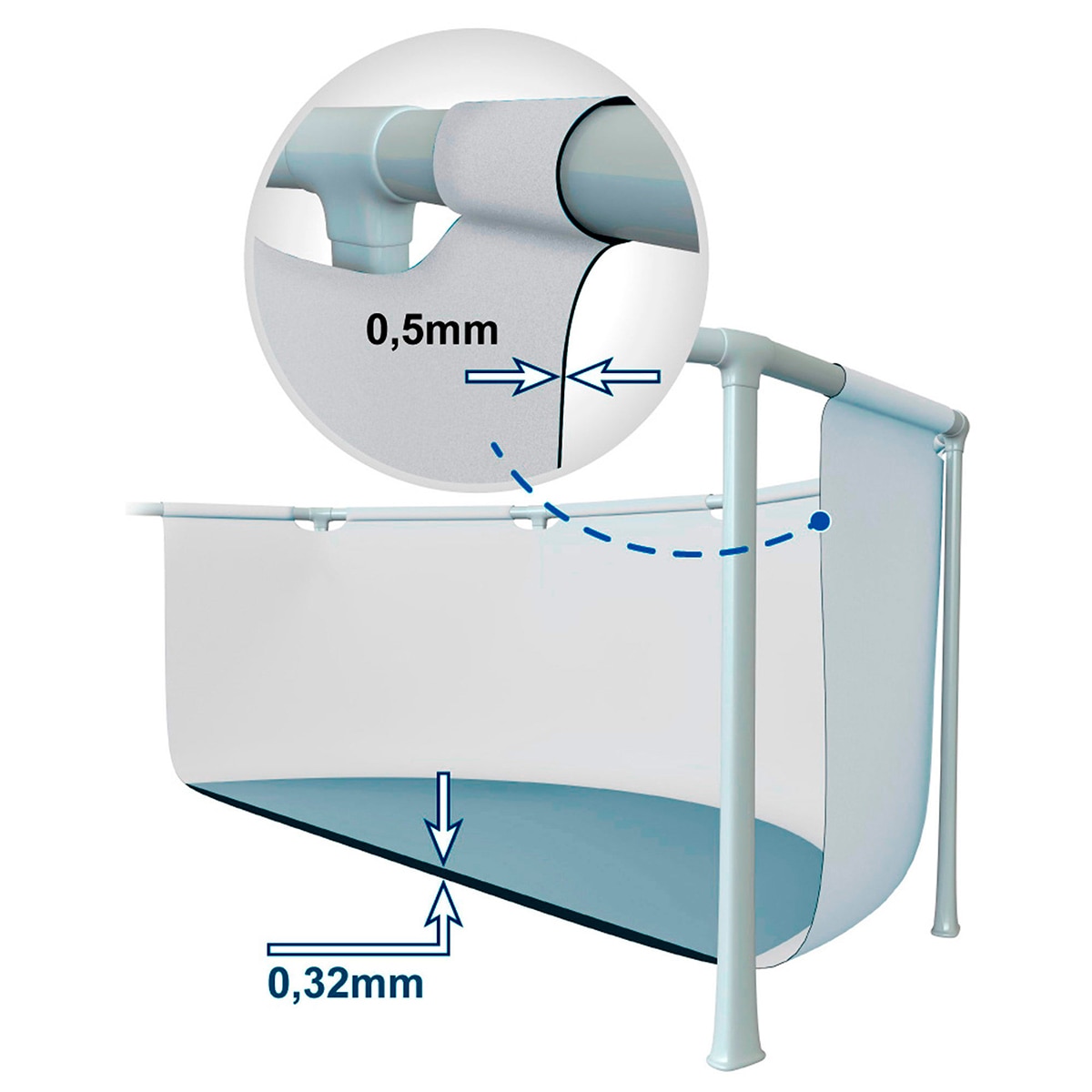 Piscina desmontable redonda Prisma Frame INTEX 366x76 cm 6
