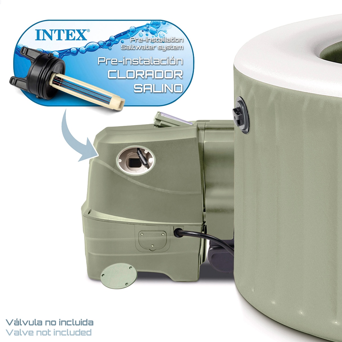 Spa hinchable Intex 196 X7 1 cm Marrón-5
