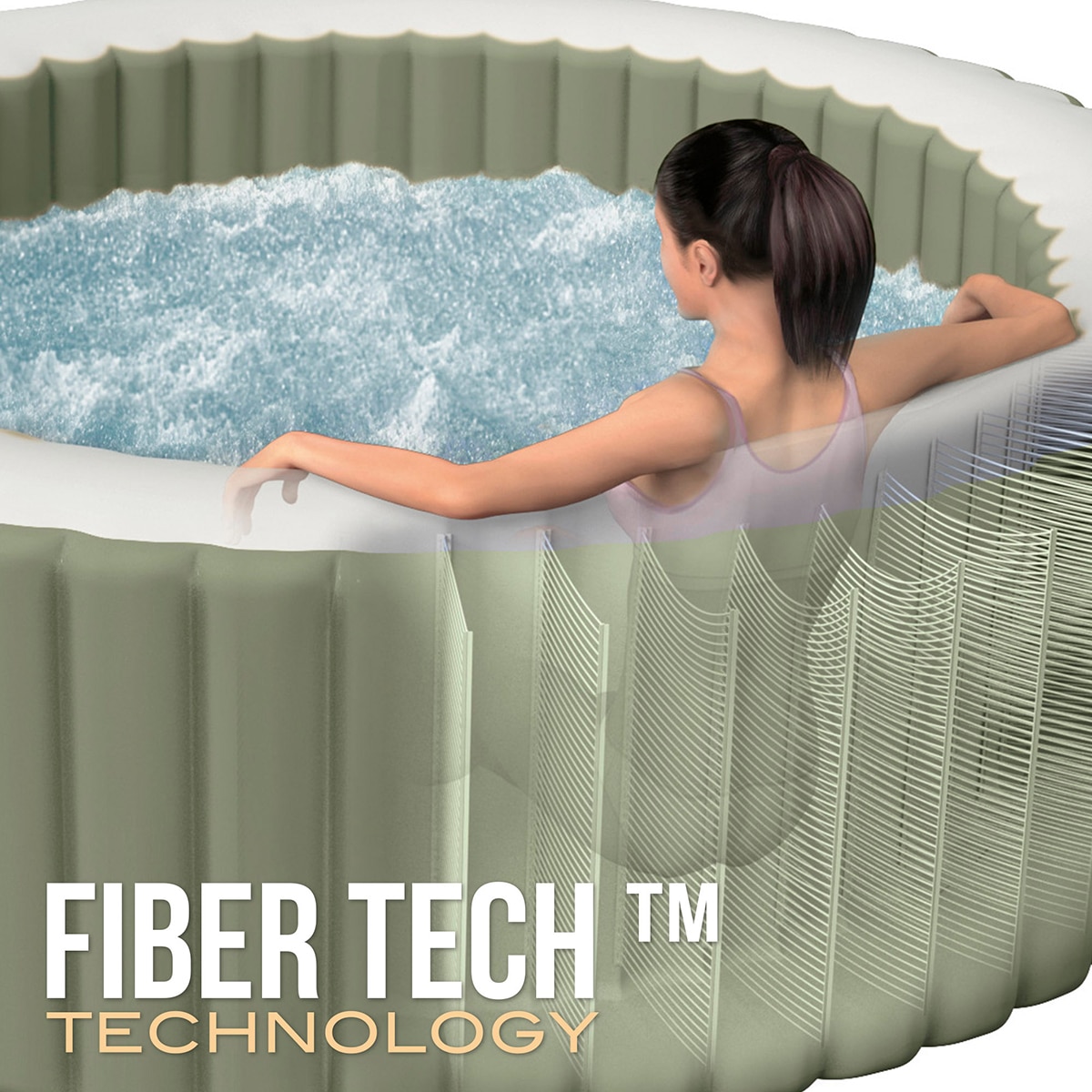Spa hinchable Intex 196 X7 1 cm Marrón-6