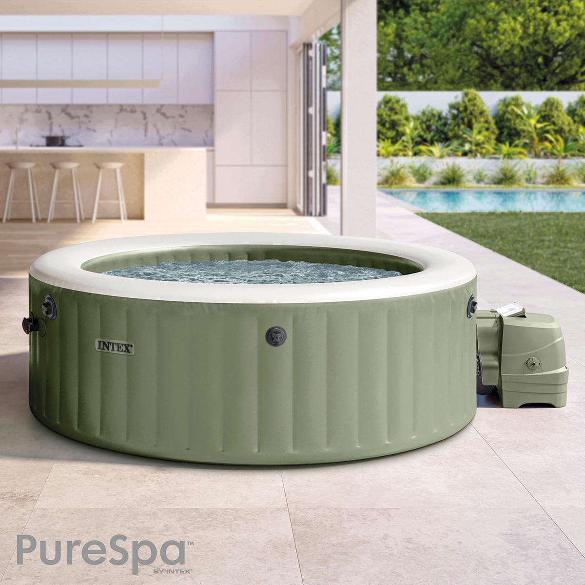 Spa hinchable Intex 216 X 71 cm Marrón-2