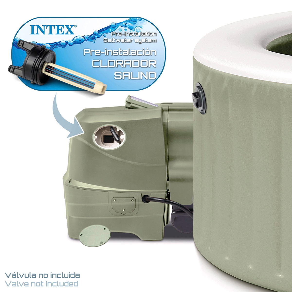 Spa hinchable Intex 216 X 71 cm Marrón-5