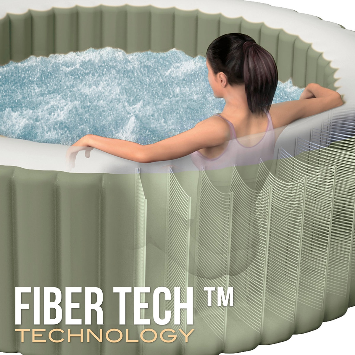Spa hinchable Intex 216 X 71 cm Marrón-6