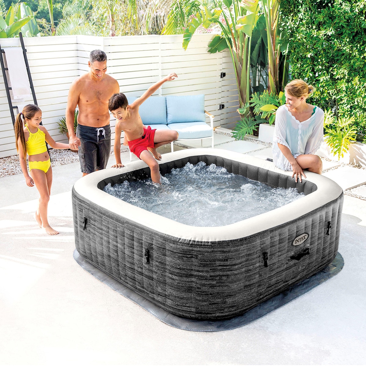 Spa hinchable Intex 175 X 175 X 71 cm Greys Gris-5
