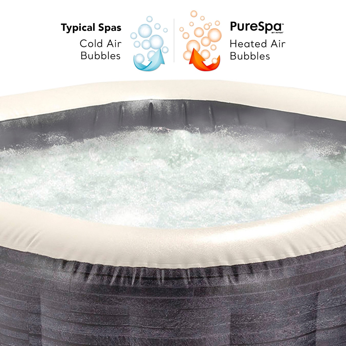 Spa hinchable Intex 175 X 175 X 71 cm Greys Gris-10