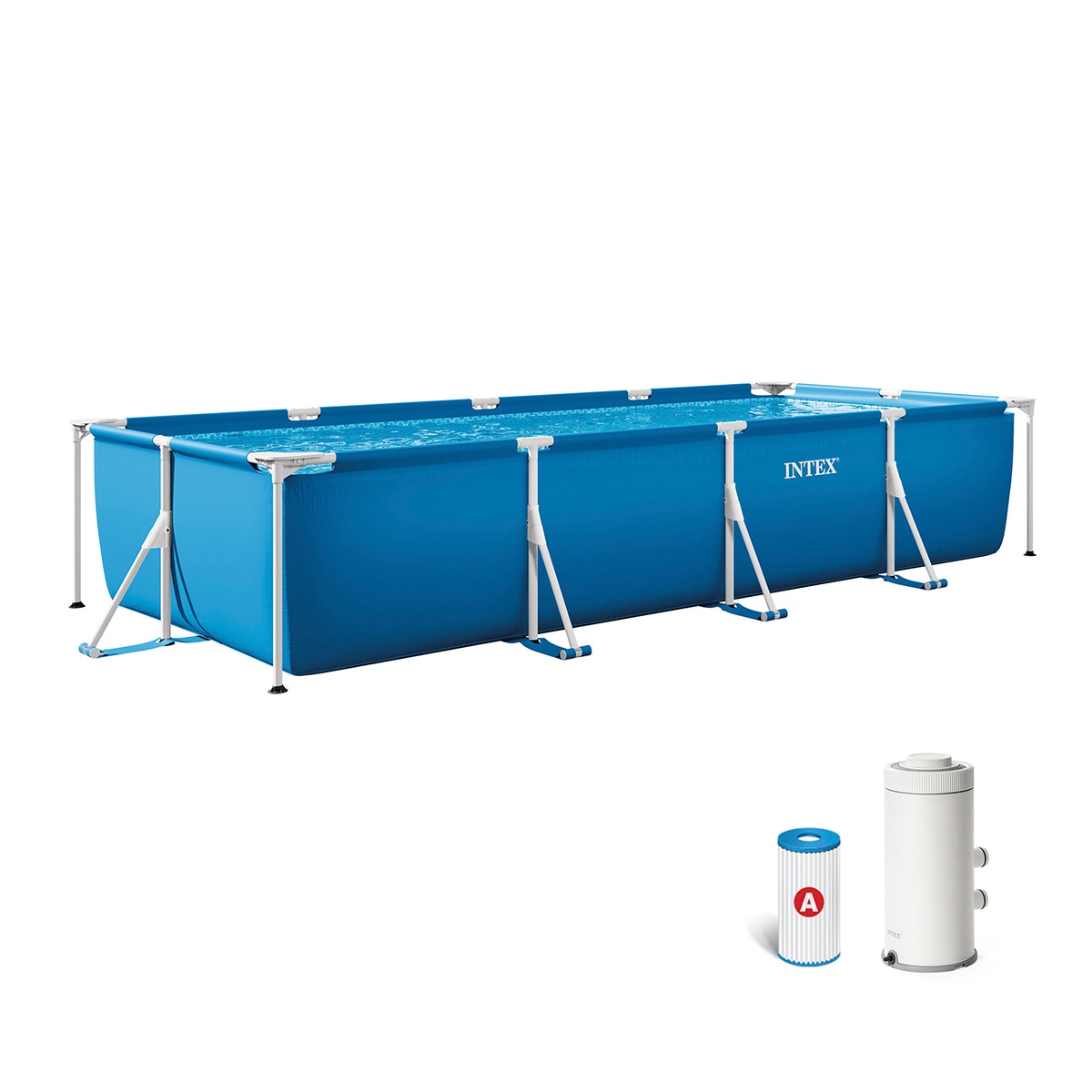 Imagen 0 de Piscina tubular Intex 450 X 220 X 84 cm