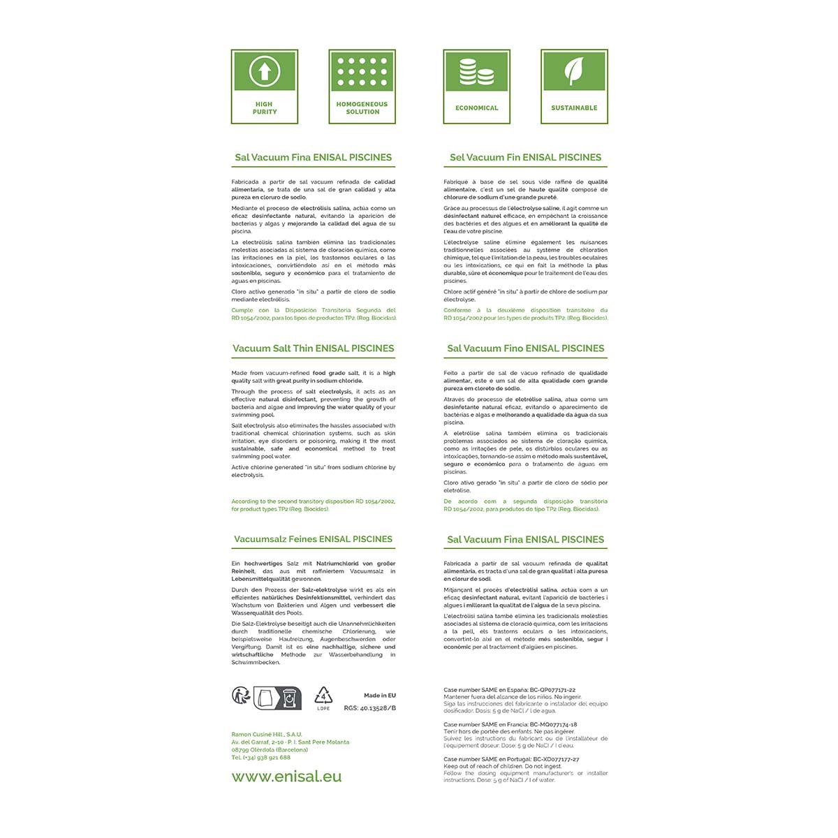 Sal Vacuum Piscinas 25 Kg 2