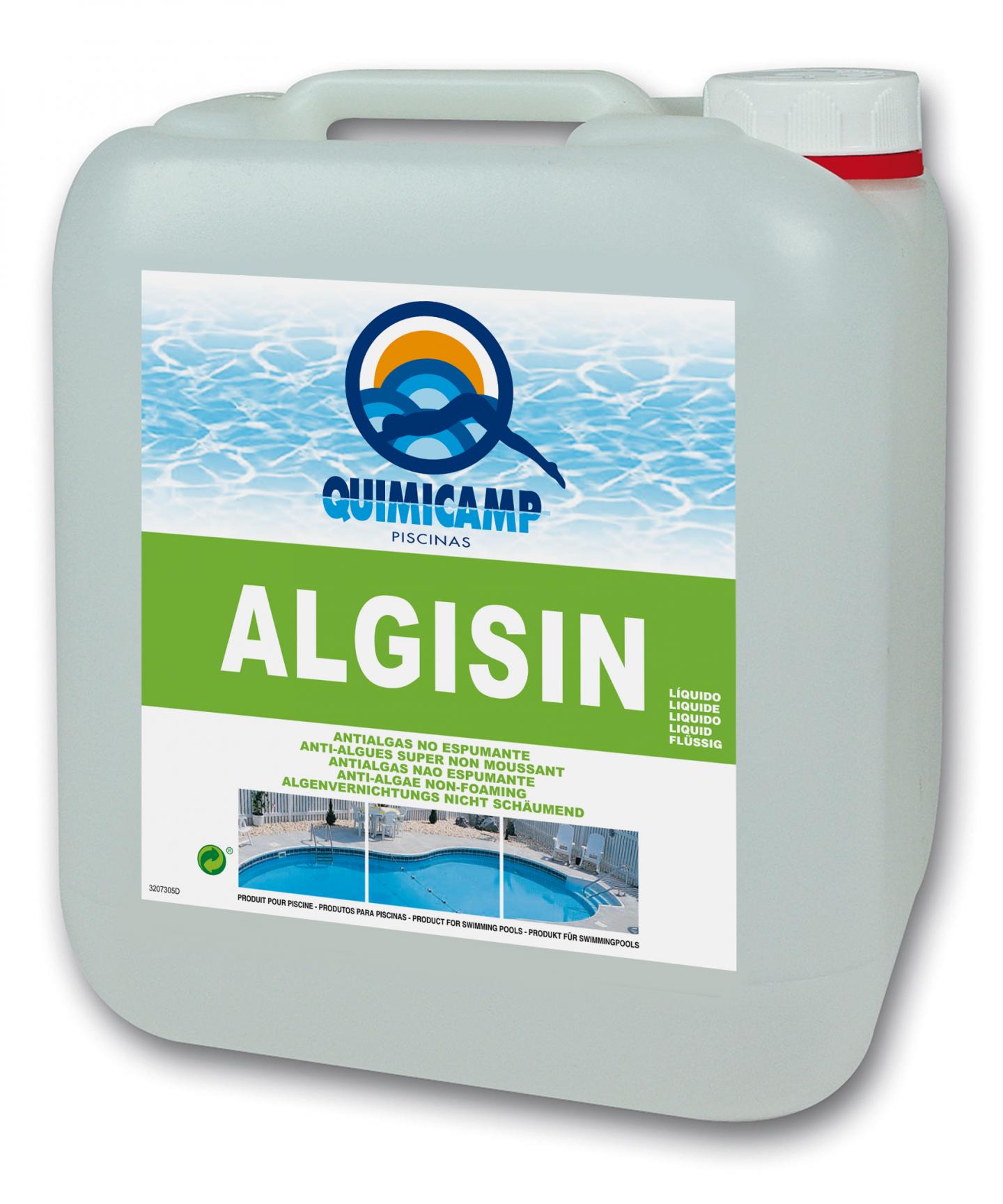 Algisin Algicida Líquido - 5 Litros Transparente-1
