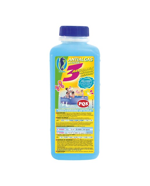 Antialgas Líquido Triple Acción 1 l Azul-1