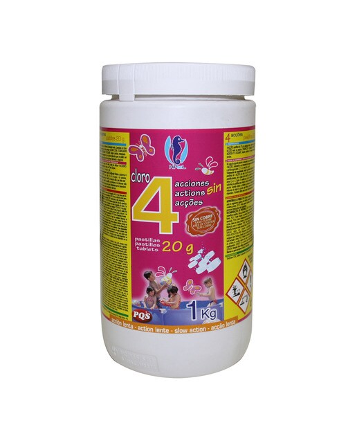 Cloro Pastillas 4 Acciones 1 kg Blanco-1