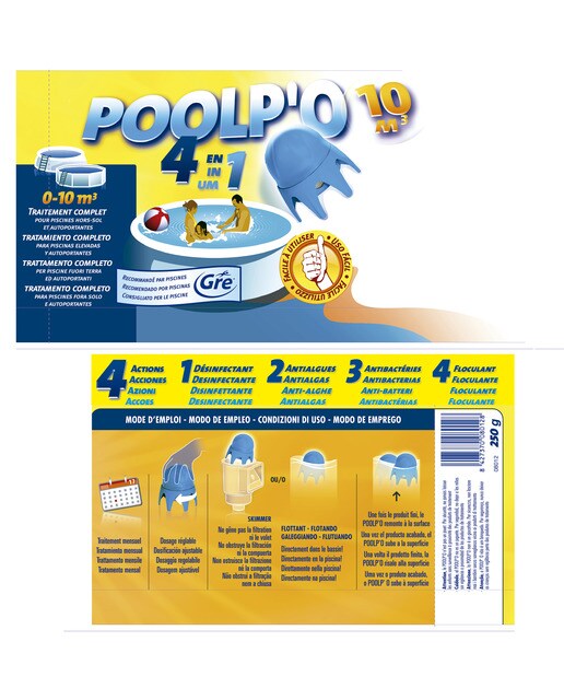 Dosificador Flotante Poolpo Azul-6