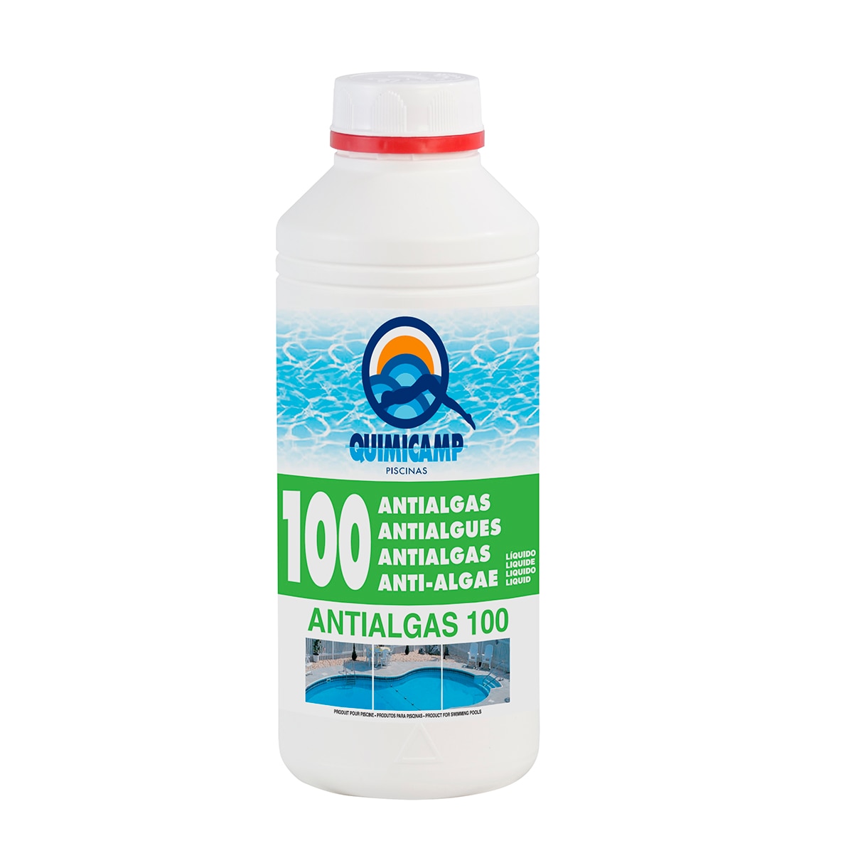 Imagen 0 de Alguicida Líquido - Quimicamp - Antialgas 1L