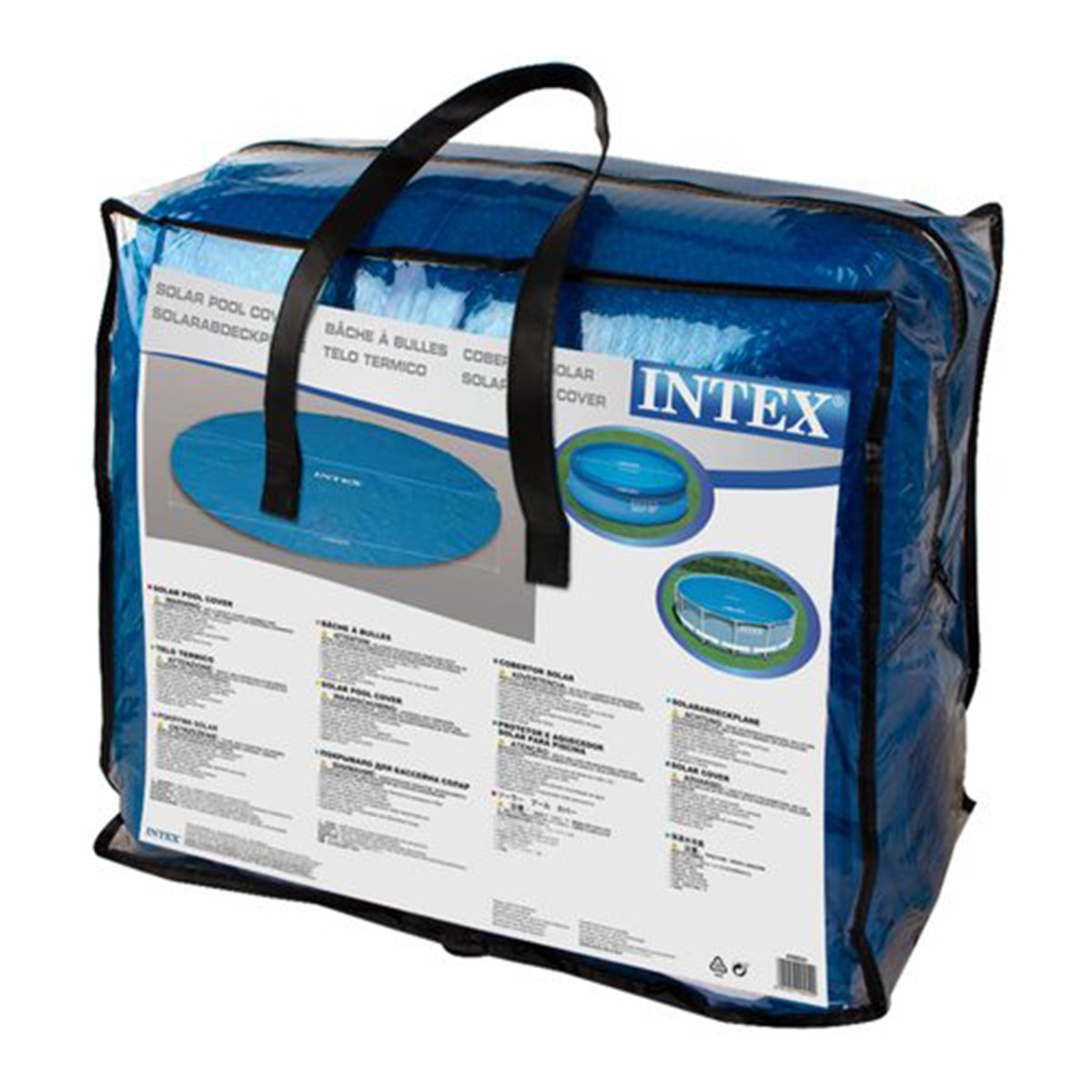 Cobertor Solar Piscinas Hinchables Easy Set y Metálicas Metal Frame Ø 488 cm Azul-7