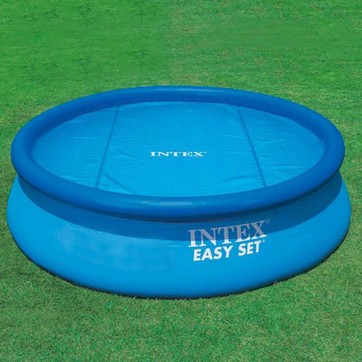 Cobertor Solar Piscinas Hinchables Easy Set y Metálicas Metal Frame Ø 366 cm Azul-5