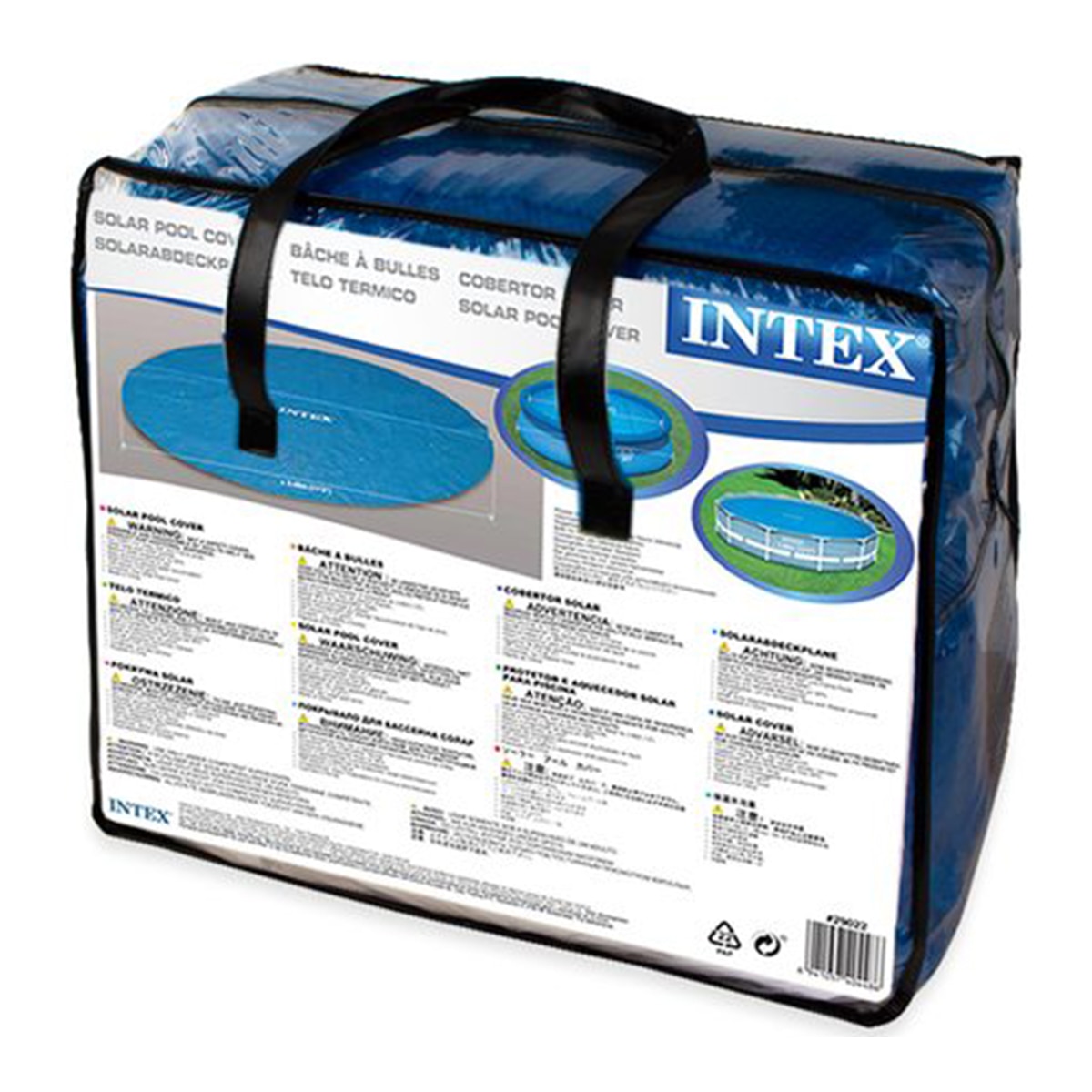 Cobertor Solar Piscinas Hinchables Easy Set y Metálicas Metal Frame Ø 366 cm Azul-7