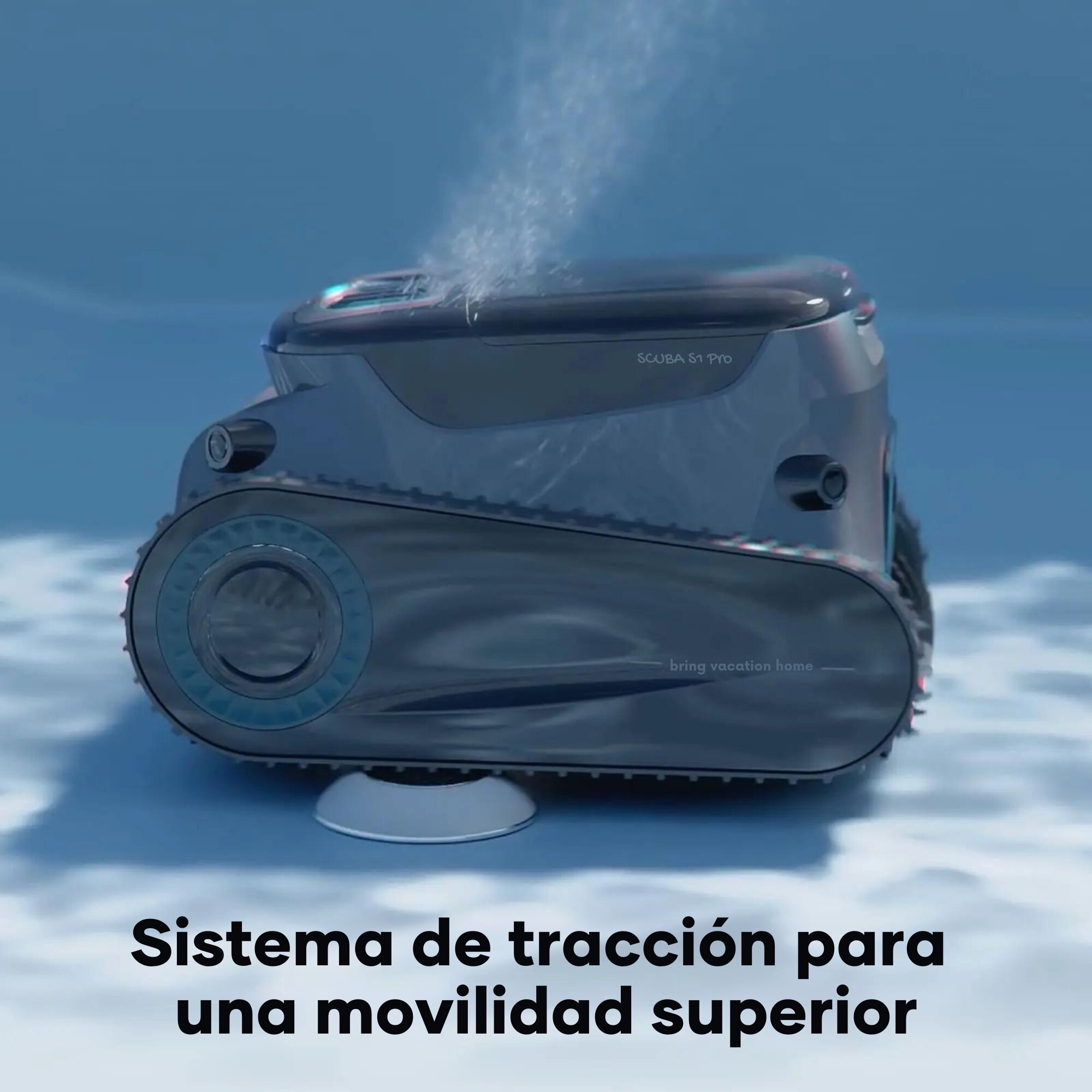 Robot Limpiafondos de Batería SCUBA S1 PRO Fondo, Paredes y Línea - 180 minutos Gris / Negro-4