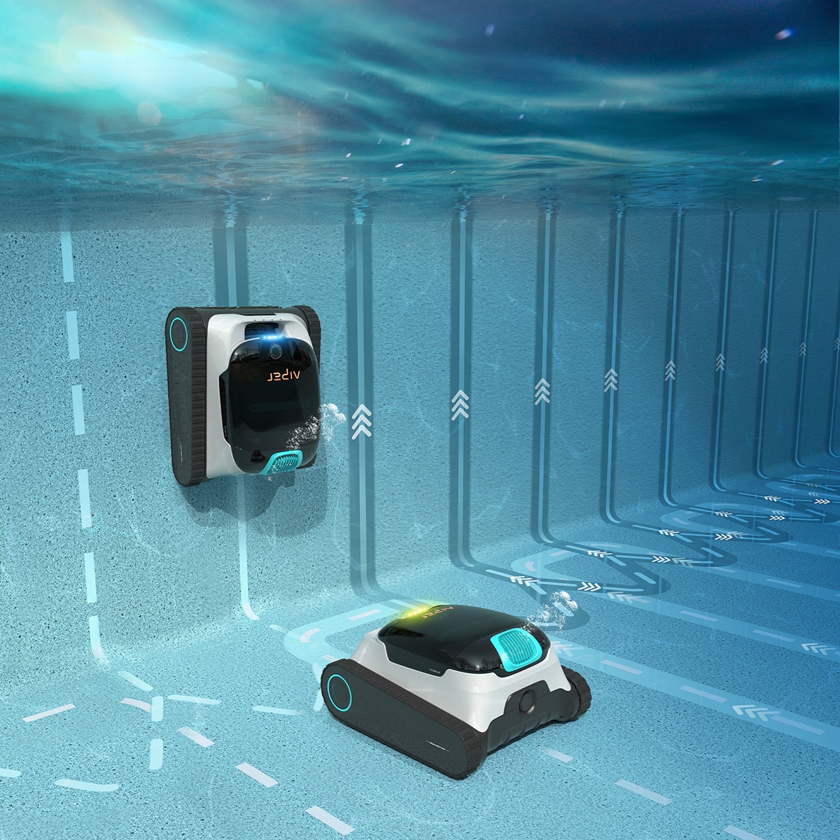 Limpiador Robótico Inalámbrico para piscinas Scuba N1 Blanco-6