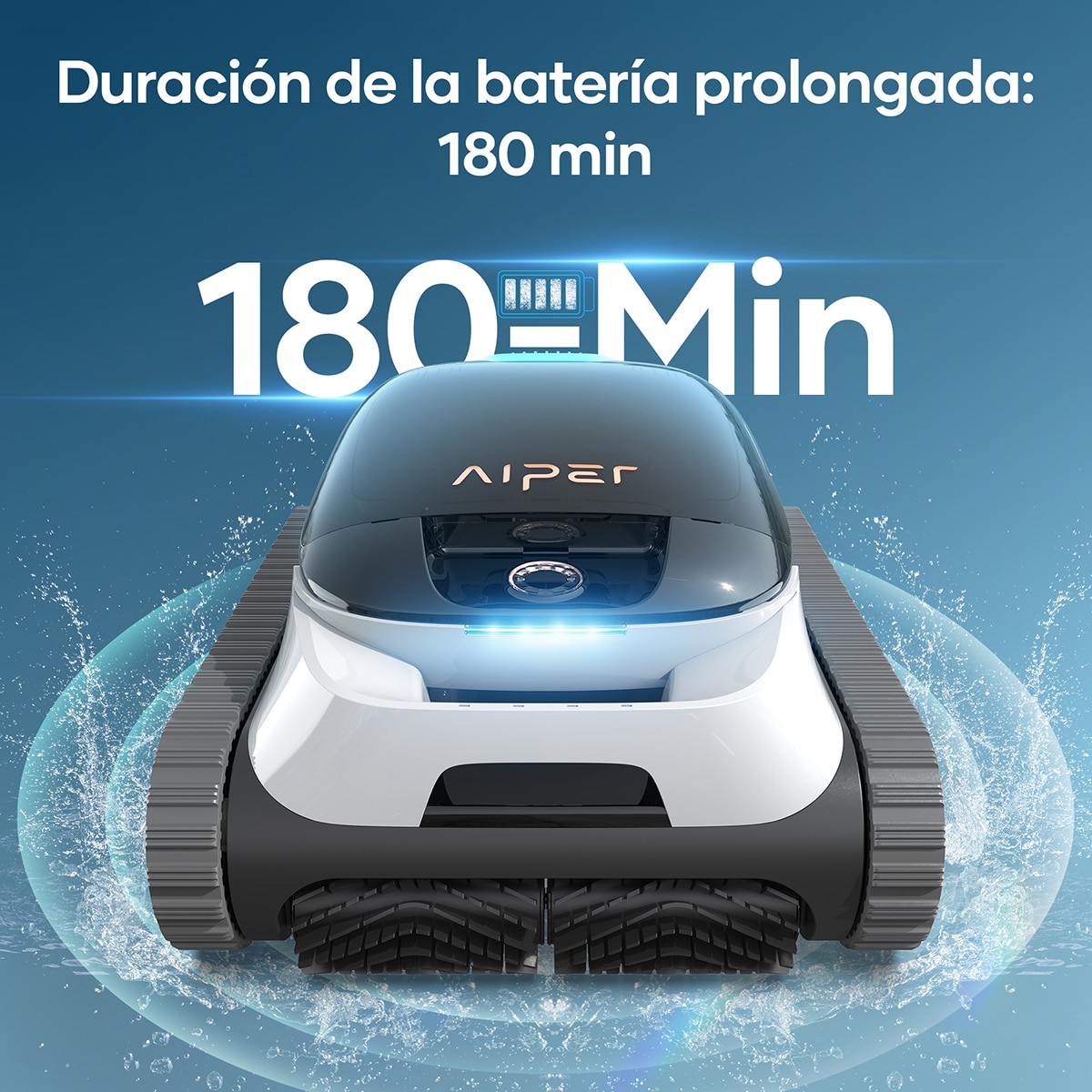 Limpiador Robótico Inalámbrico para piscinas Scuba N1 Blanco-20