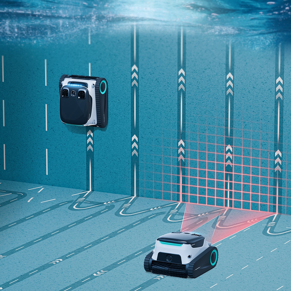 Limpiador Robótico Inalámbrico para piscinas Scuba N1 Pro Blanco-4