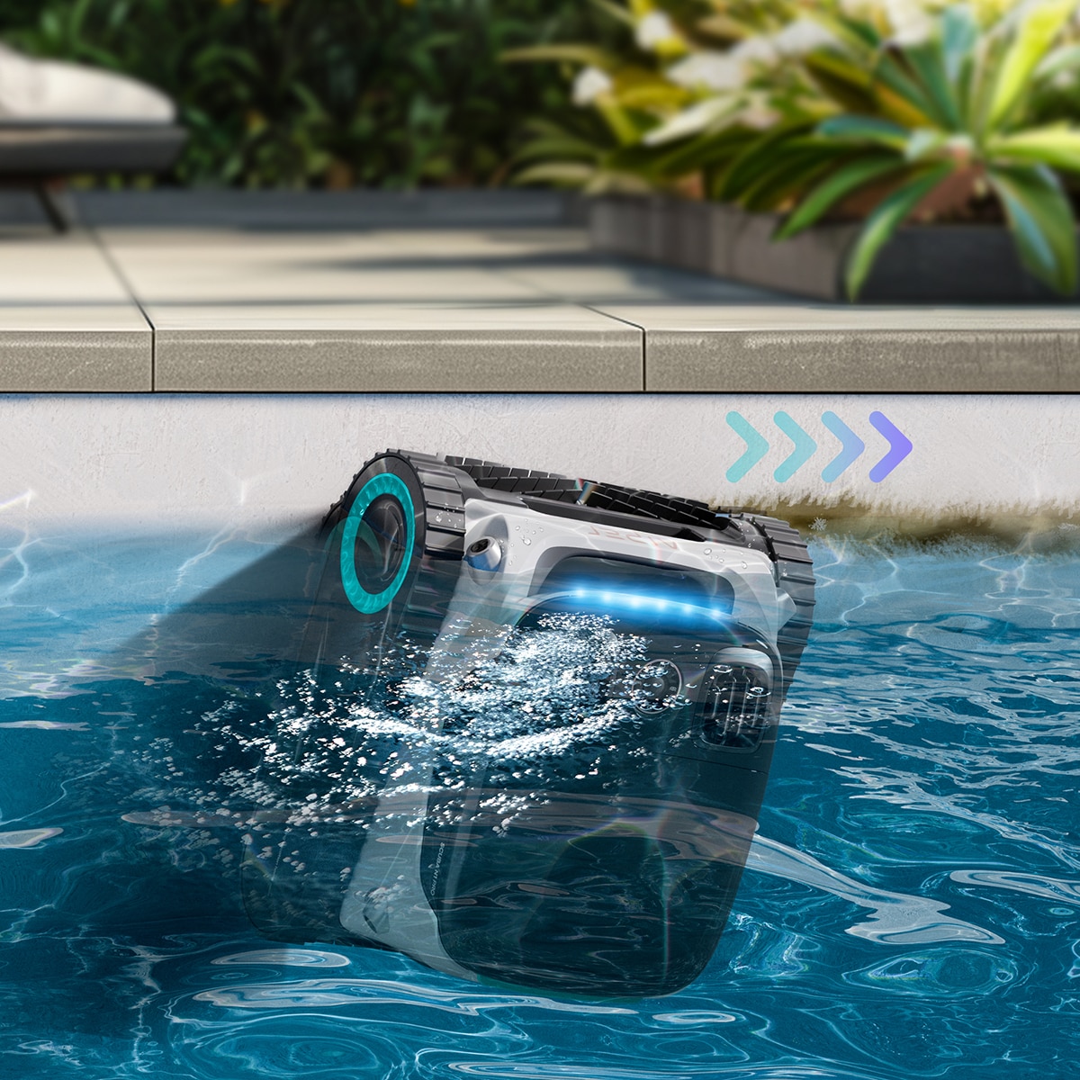 Limpiador Robótico Inalámbrico para piscinas Scuba N1 Pro Blanco-6