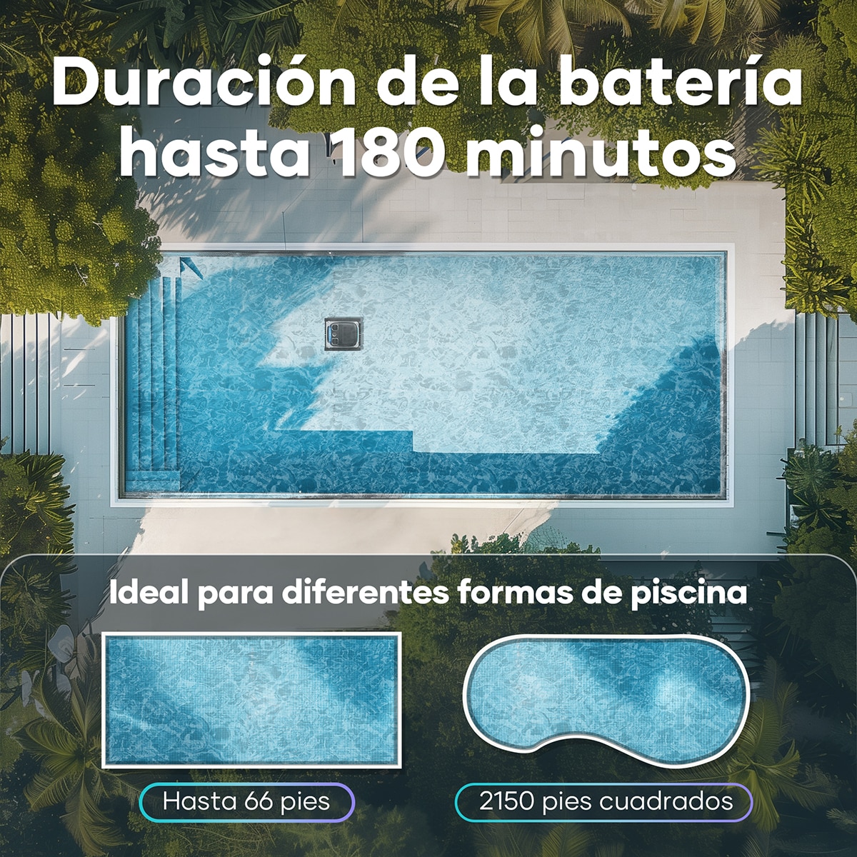 Limpiador Robótico Inalámbrico para piscinas Scuba N1 Pro Blanco-18